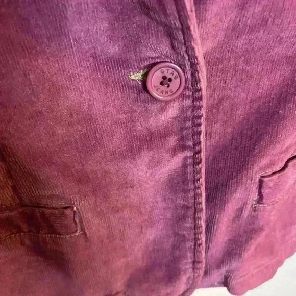 Vintage STAR Blue Jeans Pure Indigo Corduroy Pink Jacket Womens Med Retro - Picture 7 of 13